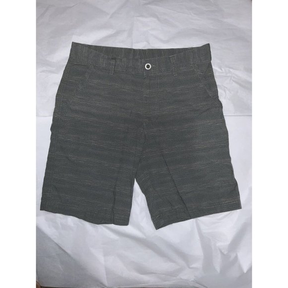 Columbia Other - Columbia Regular Fit Shorts Men's Size 32x10 Cotton Flat Front Gray Green Chino